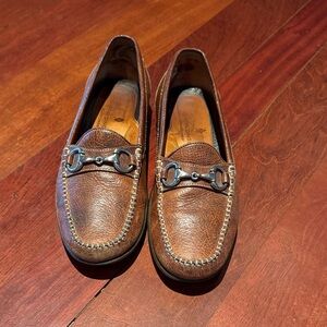 Martin Dingman horse-bit loafers — 9.5 M